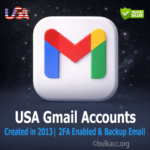 USA Gmail Accounts | Created in (2013) β SMS Verified & 2FA Enabled