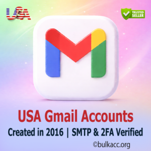 USA Gmail Accounts | Created in 2016 | SMTP (App Password) Enabled | SMS & 2FA Verified