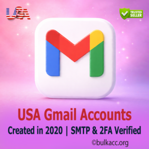 USA Gmail Accounts | Created in 2020 – SMS & 2FA Verified | SMTP (App Password) Enabled