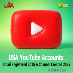 USA YouTube Accounts | Gmail Registered 2015 & Channel Created 2025 | SMS Verified | 2FA Enabled