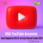 USA YouTube Accounts | Gmail Registered 2016 & YouTube Channel Created 2025 | SMS Verified | 2FA Enabled