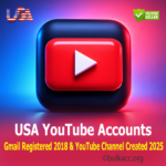 USA YouTube Accounts | Gmail Registered 2018 & YouTube Channel Created 2025 | SMS Verified | 2FA Enabled