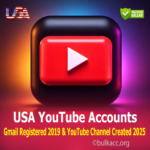 USA YouTube Accounts | Gmail Registered 2019 & YouTube Channel Created 2025 | SMS Verified | 2FA Enabled