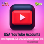 USA YouTube Accounts | Gmail Registered 2020 & YouTube Channel Created 2025 | SMS Verified | 2FA Enabled