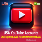 USA YouTube Accounts | Gmail Registered 2021 & YouTube Channel Created 2025 | SMS Verified | 2FA Enabled