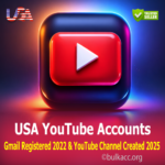 USA YouTube Accounts | Gmail Registered 2022 & YouTube Channel Created 2025 | SMS Verified | 2FA Enabled