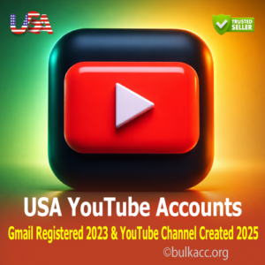 USA YouTube Accounts | Gmail Registered 2023 & YouTube Channel Created 2025 | 2FA Enabled