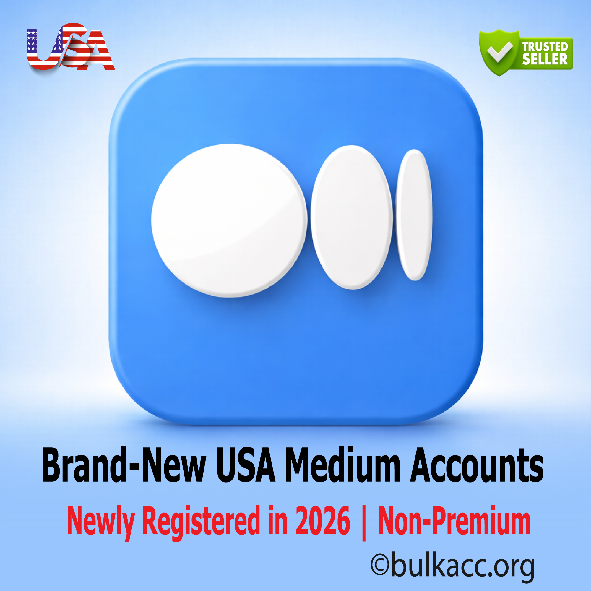 ✨ Brand‑New USA Medium Accounts – Created in 2026 | Non‑Premium | Clean & Ready