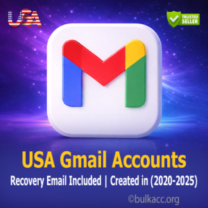 USA Gmail Accounts | Recovery Email Included | Created in (2020-2025)