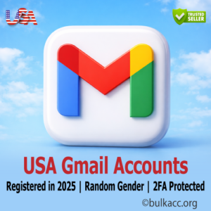 USA Gmail Accounts | Registered in 2025 | Random Gender | 2FA Protected
