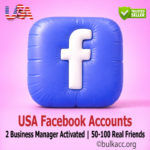 USA Facebook Accounts | 2 Business Manager Activated | 50-100 Real Friends | Email Verified | Ad-Ready