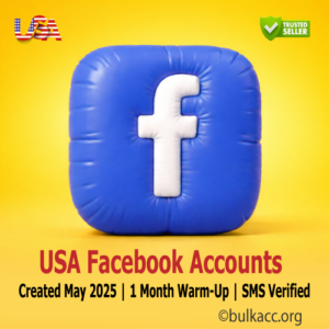 USA Facebook Accounts | Created May 2025 | 1 Month Warm-Up | SMS Verified | Cookies Included