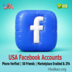 USA Facebook Accounts | Phone Verified | 50 Friends | Marketplace Enabled & 2FA
