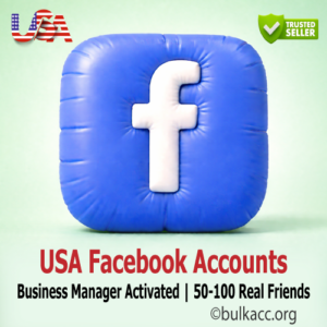 USA FB Accounts | Business Manager Activated | 50-100 Real Friends | Email Verified