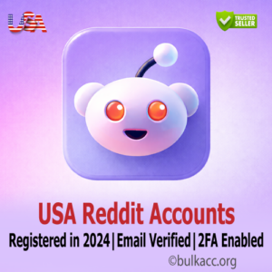 USA Reddit Accounts | Registered 2024 | Email Verified | 2FA Enabled