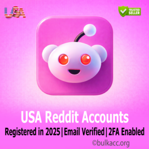 USA Reddit Accounts | Registered 2025 | Email Verified | 2FA Enabled