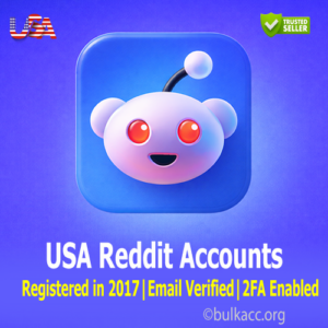USA Reddit Accounts | Registered in 2017 | Email Verified | 2FA Enabled