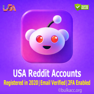 USA Reddit Accounts | Registered in 2020 | Email Verified | 2FA Enabled
