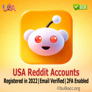 USA Reddit Accounts | Registered in 2022 | Email Verified | 2FA Enabled