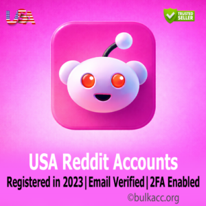 USA Reddit Accounts | Registered in 2023 | Email Verified | 2FA Enabled