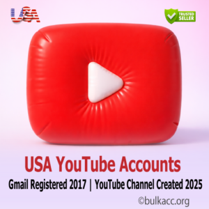 USA YouTube Accounts – Gmail Registered 2017 | YouTube Channel Created 2025 | SMS Verified & 2FA Enabled