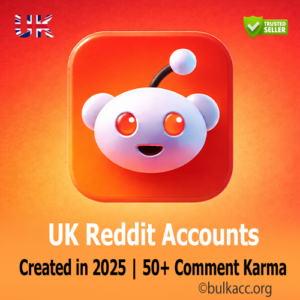 UK Reddit Accounts | Created in 2025 | 50+ Comment Karma | Email Verified