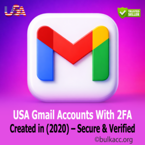 USA Gmail Accounts With 2FA | created in (2020) – Secure & Verified