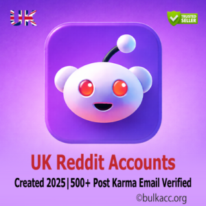 UK Reddit Accounts | Created 2025 | 500+ Post Karma | Email Verified