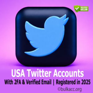 USA Twitter Accounts | with 2FA & Verified Email | Registered in 2025