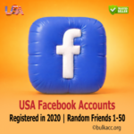 USA Facebook Accounts | Registered in 2020 | Random Friends 1-50 | 2FA Included