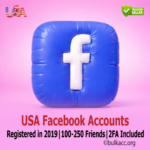 USA Facebook Accounts | Registered in 2019 | Marketplace Enabled | 100-250 Friends | 2FA Included