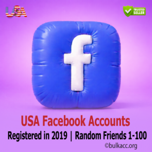 USA Facebook Accounts | Registered in 2019 | Random Friends 1-100 | 2FA Included