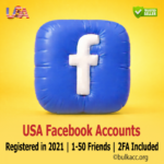 USA Facebook Accounts | Registered in 2021 | 1-50 Friends | 2FA Included
