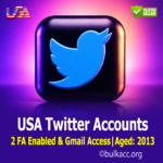 USA Twitter Accounts | 2 FA Enabled & Gmail Access | 2013 Aged