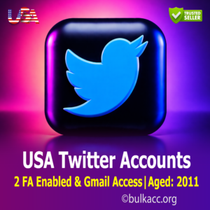 USA Twitter Accounts | 2FA Enabled & Gmail Access | Aged: 2011