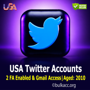 USA Twitter Accounts | 2FA Enabled & Gmail Access | Aged: 2010