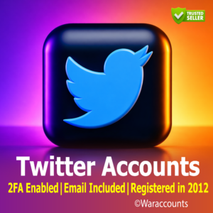 Twitter Accounts | 2FA Enabled | Email Included | Registered in 2012