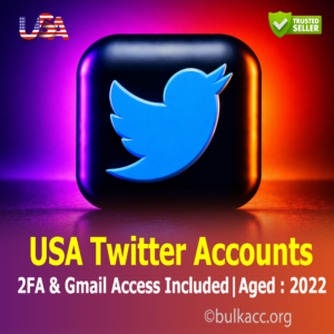 USA Twitter Accounts | 2FA & Gmail Access Included | Aged : 2022  