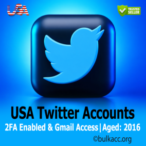 USA Twitter Accounts | 2FA Enabled & Gmail Access | Aged: 2016