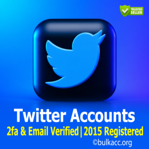 Twitter Accounts | 2fa & Email Verified | 2015 Registered 