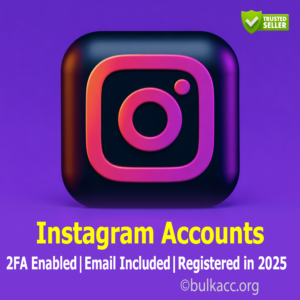 Instagram Accounts | 2FA Enabled | Empty Profiles | Email Included | Multi-Country IP | Registered in 2025