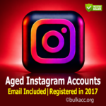 Aged Instagram Accounts | Email Included | Registered in 2017
