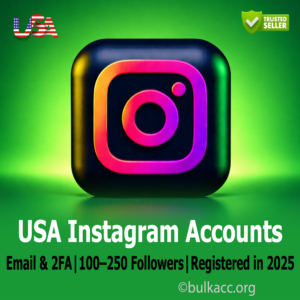 USA Instagram Accounts | Email & 2FA Included | 100–250 Followers | Registered in 2025
