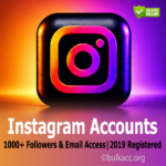 Instagram Accounts | 1000+ Followers & Email Access | 2019 Registered