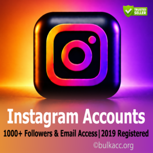Instagram Accounts | 1000+ Followers & Email Access | 2019 Registered