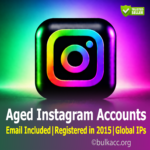 Aged Instagram Accounts | Email Included | Registered in 2015 | Global IPs