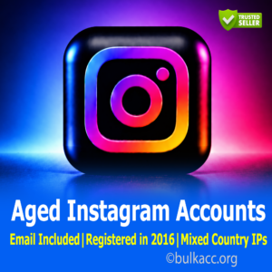 Aged Instagram Accounts | Email Included | Registered in 2016 | Mixed Country IPs