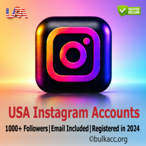USA Instagram Accounts | 1000+ Followers | Email Included | Registered in 2024