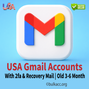 USA Gmail Accounts| with 2fa & Recovery Mail |App password | Old 3-6 month