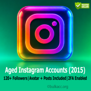 Instagram Accounts | 2015 Aged Profiles | 120+ Followers | Global IP Mix | Avatar + Posts Included | 2FA Enabled